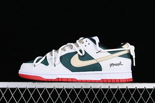 All Categories Nk SB Dunk Series Nk SB Dunk Low Low-top sneakers Nk Dunk Low Explore the limits Green, white and brown SB strappy low-top casual sneakers FD9762-061